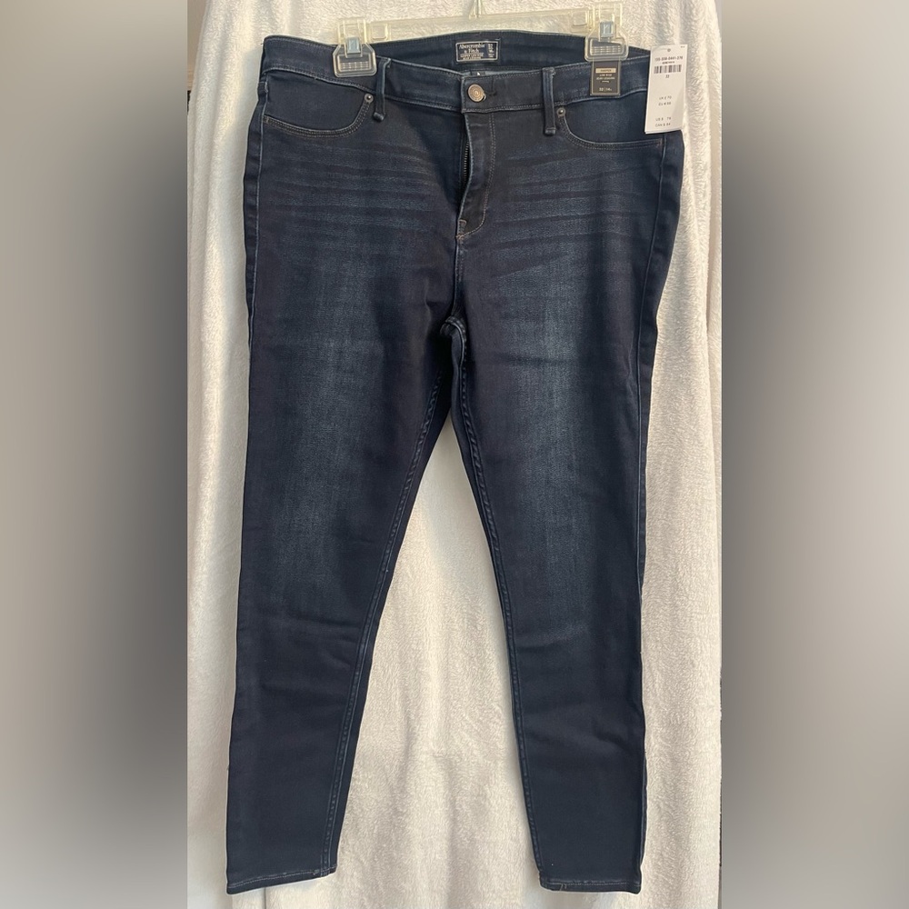 Dark Blue Denim Jean Legging